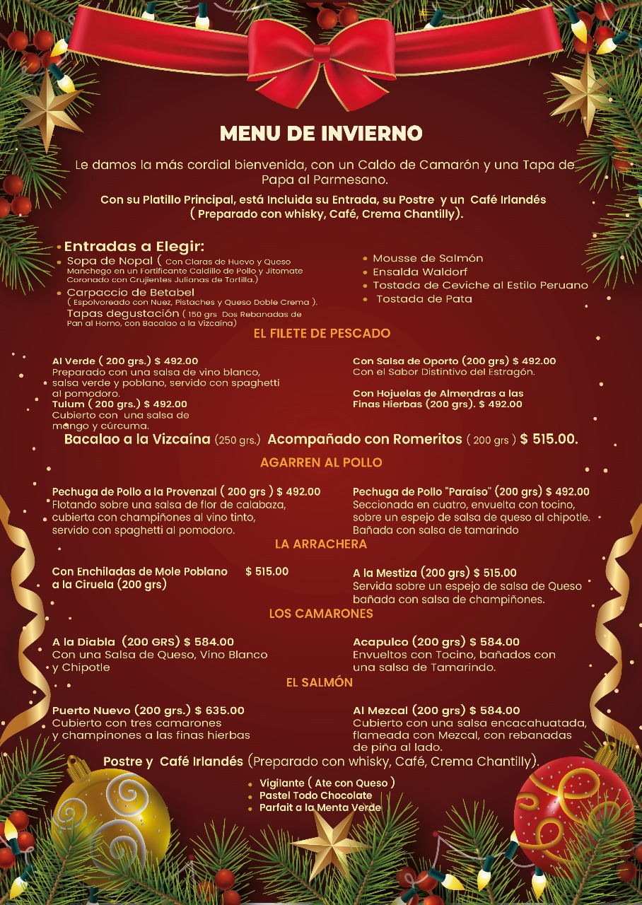 Menu la grand ocasion